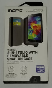 Samsung Galaxy S5 2-in-1 folio with removable snap on case Black ( BY Incipio ) - Equipment Blowouts Inc.