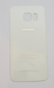 Compatible With Galaxy S6 EDGE Plus Battery Cover Glass Housing Rear back Door ( White )