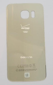 Compatible With Galaxy S6 Battery Cover Glass Housing Rear back Door ( Gold )