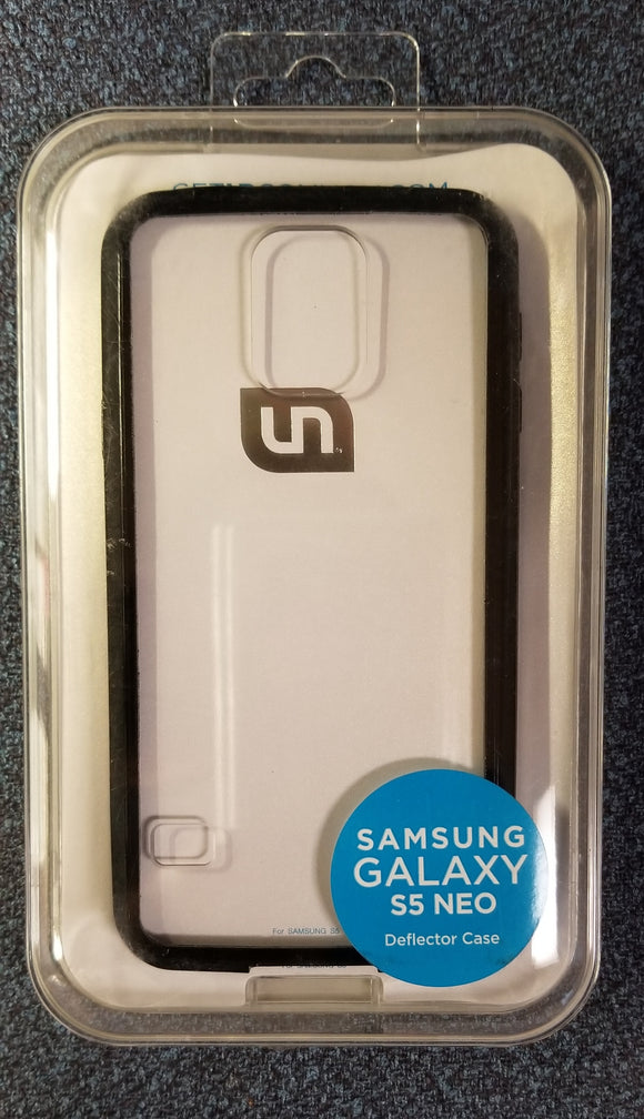 Uncommon Deflector Case for Samsung Galaxy S5 NEO - Clear/Black - Equipment Blowouts Inc.
