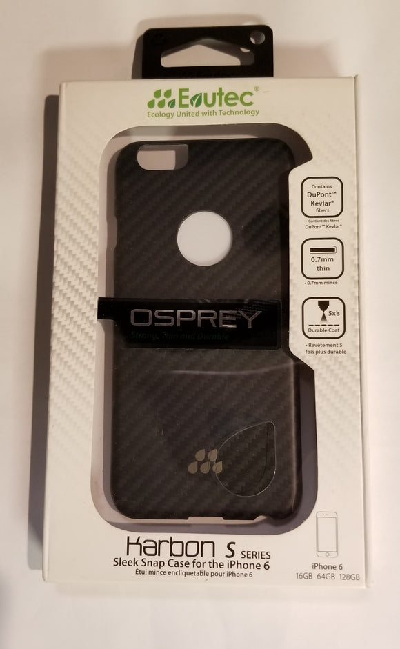 Evutec Osprey Karbon S Series Snap Case for iPhone 6/6s - Black - Equipment Blowouts Inc.
