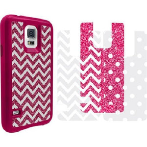 Impact Gel G5-TCP-353 Xtreme Armour Case for Samsung Galaxy S5, Pink Chevron - Equipment Blowouts Inc.