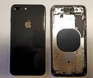 OEM Apple iPhone 8 Plus full back housing frame rear chasis glass ( grey ) - Equipment Blowouts Inc.