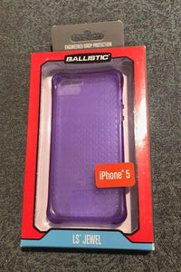 Ballisitc LS Jewel Transparent TPU Case for iPhone 5/5S - Purple - Equipment Blowouts Inc.