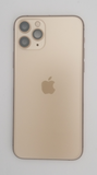 Compatible With iPhone 11 pro full back housing frame rear chassis glass (Gold)