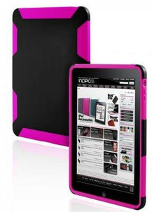 Incipio Silicrylic Case for iPad 1 Dual Protection Gel Skin Shell Pink/Black