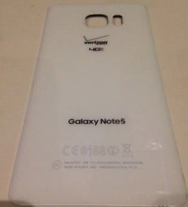 OEM Samsung Galaxy Note 5 Battery Cover Glass Housing Rear back Door ( white ) - Equipment Blowouts Inc.