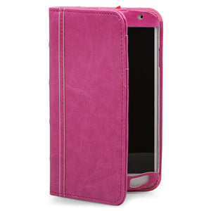 Aduro BookCase Folio & Wallet Case for Samsung Galaxy S4 -Pink - Equipment Blowouts Inc.
