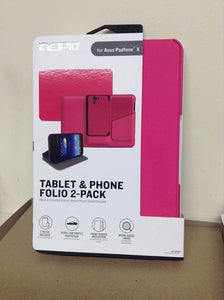 Asus Padfone X Tablet & Phone Folio 2 Pack - Pink - by Incipio - Equipment Blowouts Inc.