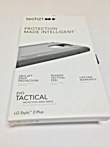 Tech21 Evo Tactical Case for Lg Stylo 2 Plus  - Black - Equipment Blowouts Inc.