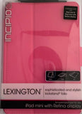 Incipio Lexington with Sophisticated and Stylish Kickstand Folio for Ipad Mini/ with Retina Display-Pink