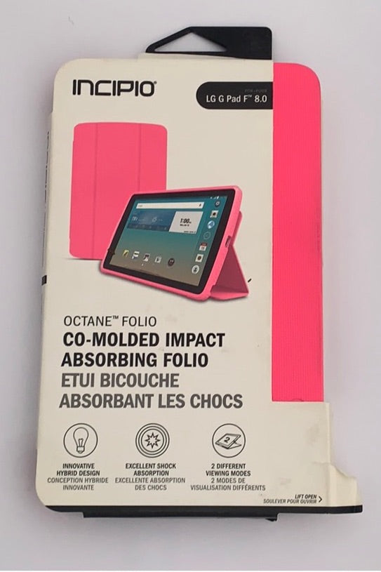 Incipio Octane Co-Molded Durable Impact Absorbing Folio Case for LG G Pad F 8.0