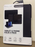 INCIPIO Tablet and Phone Folio 2-pack for the ASUS Padfone X - Black - Equipment Blowouts Inc.