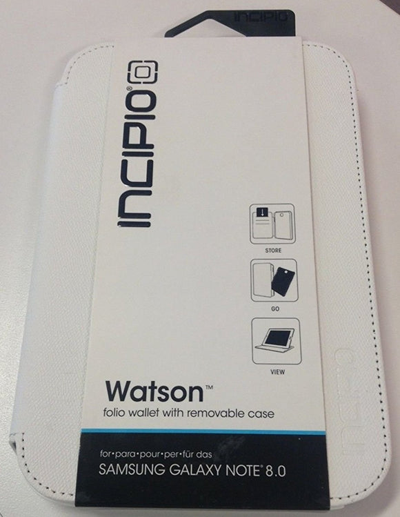 Incipio Watson Wallet Folio Case ID & Credit Cover for Galaxy Note 8.0 - WHITE - Equipment Blowouts Inc.