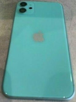 Compatible With iPhone 11 full back housing frame rear  glass (Mint Green)
