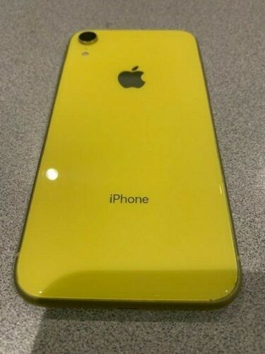 Compatible With iPhone XR rear housing back glass ( Yellow )