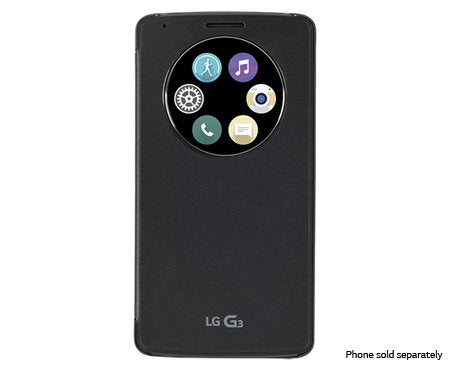 LG Quck Circle Case for LG G3 - Retail Packaging - Titanium Black - Equipment Blowouts Inc.