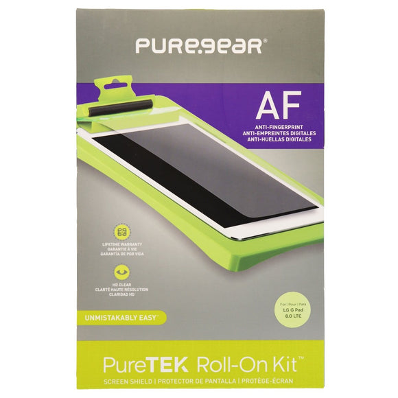 PureGear Anti-Fingerprint PureTek Roll-On Screen Protector Kit for LG G Pad 8.0 LTE - Equipment Blowouts Inc.