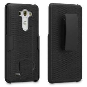 PureGear Case with Kickstand + Holster for LG G3 - Black - Equipment Blowouts Inc.