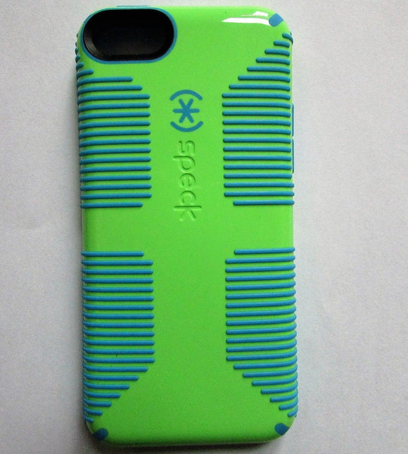 Speck Candyshell Grip Case for iPhone 5C - Lime Green/Blue - Equipment Blowouts Inc.