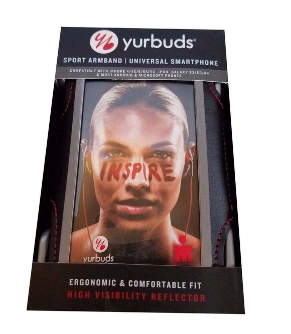 Yurbuds Sport Armband Strap SweatProof for iPhone SE/ 5/5S/ iPOD -Black - Equipment Blowouts Inc.